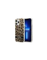 Guess Leopard dėklas, skirtas iPhone 13 Pro / iPhone 13 - rudas