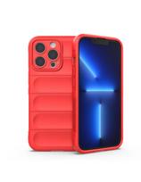 Magic Shield Case dėklas skirtas iPhone 13 Pro Max, lankstus, šarvuotas dangtelis, raudonas