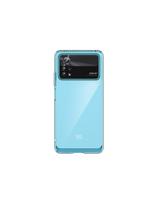 Outer Space Case Xiaomi Poco X4 Pro 5G dangtelis su lanksčiu mėlynos spalvos rėmeliu