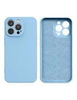 Silikono dėklas iPhone 14 Plus, silikoninis dangtelis, šviesiai mėlynas