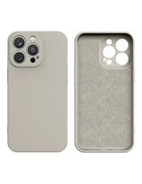 Silikono dėklas iPhone 14 Plus, smėlio spalvos silikoninis dangtelis