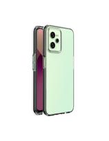 Spring Case Realme C35 silikoninis dangtelis su rėmeliu, juodas