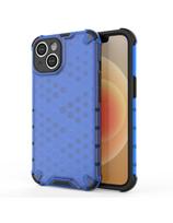 Korinis iPhone 14 Plus dėklas, šarvuotas hibridinis dangtelis, mėlynas
