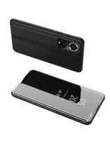Clear View Case Huawei nova 9 dėklas su atvartu, juodas