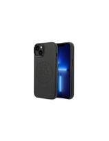 Karl Lagerfeld odinis perforuotas logotipo dėklas iPhone 14 Plus - juodas