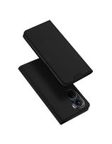 Dux Ducis Skin Pro Case Vivo Y16 / Y02s piniginės dėklo dangtelis su atverčiamu juodu