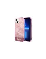 Guess Jungle Collection dėklas iPhone 14 Plus - rožinis