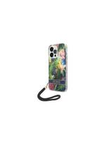 Guess Flower Strap dėklas iPhone 14 Pro Max - mėlynas