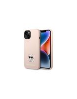 Karl Lagerfeld Silicone Choupette Body dėklas iPhone 14 Plus - šviesiai rožinis