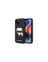 Karl Lagerfeld Silikoninis Karl& 39 s Head dėklas iPhone 14 Plus - juodas