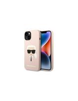 Karl Lagerfeld Silicone Karl& 39 s Head MagSafe dėklas iPhone 14 Plus - šviesiai rožinis