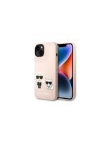 Karl Lagerfeld Silicone Karl&Choupette MagSafe dėklas iPhone 14 Plus - šviesiai rožinis