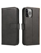 Magnetinis dėklas Huawei Mate 50 Pro dangtelis su atvartu, juodas piniginės stovas