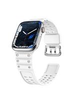 Dirželis Triple Protection Apple Watch SE dirželis, 9, 8, 7, 6, 5, 4, 3, 2, 1 (41, 40, 38 mm) juostinė apyrankė balta