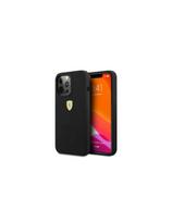 Ferrari Silicone MagSafe dėklas iPhone 13 Pro / iPhone 13 - juodas