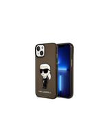 Karl Lagerfeld Ikonik Karl dėklas iPhone 14 Plus - juodas