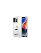 Karl Lagerfeld Ikonik Choupette dėklas iPhone 14 Pro Max - skaidrus
