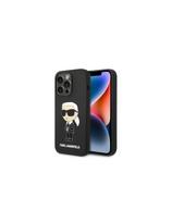 Karl Lagerfeld Silicone Ikonik MagSafe dėklas iPhone 14 Pro Max - juodas