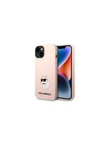 Karl Lagerfeld Silicone Choupette dėklas iPhone 14 Plus - rožinis