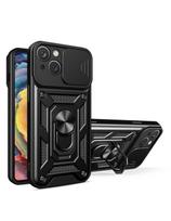 Hybrid Armor Camshield dėklas, skirtas Huawei nova Y90 šarvuotas dangtelis su fotoaparato dangteliu, juodas