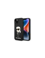 Karl Lagerfeld Silicone Ikonik Magsafe dėklas iPhone 14 Plus - juodas