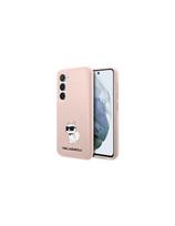 Karl Lagerfeld Silicone Choupette dėklas Samsung Galaxy S23 - rožinis