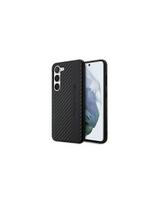 AMG Carbon Stripe&Embossed dėklas, skirtas Samsung Galaxy S23 - juodas