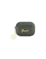 Guess Glitter Flake 4G Charm dėklas, skirtas AirPods Pro 2 – žalias