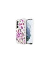 Guess Flower Collection dėklas Samsung Galaxy S23+ - baltas