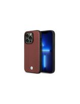 BMW Leather Diamond Pattern dėklas, skirtas iPhone 14 Pro Max - bordo