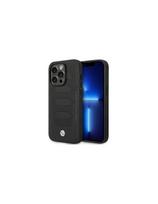 BMW Leather Seats Pattern MagSafe dėklas iPhone 14 Pro Max - juodas