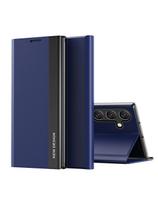 Sleep Case Pro dėklas, skirtas Samsung Galaxy A24 4G su atverčiamu stovu, mėlynas