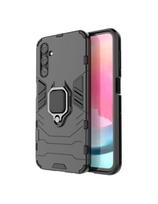 Ring Armor dėklas Samsung Galaxy A24 4G šarvuotu dangteliu magnetinis laikiklis žiedas juodas