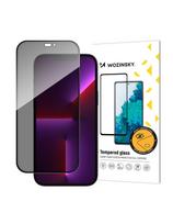 Privatus stiklas su Anti Spy filtru, skirtas iPhone 15 Pro Wozinsky Privacy Glass - juodas