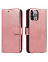 Piniginės dėklas su atvartu, skirtas iPhone 15 Pro Max Magnet Case - rožinis