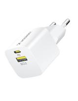 Wozinsky WWCEAC GaN USB-A USB-C 33W sieninis įkroviklis - baltas