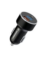 Wozinsky WDCCAC USB-C USB-A 36W automobilinis įkroviklis - juodas