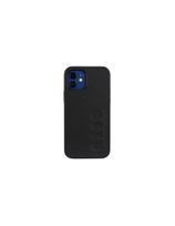Audi sintetinės odos dėklas iPhone 12 / iPhone 12 Pro - juodas