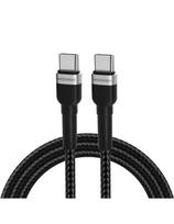 Wozinsky WNBCC2 USB-C / USB-C PD 65W laidas 2 m - juodas