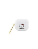 Hello Kitty Silicone 3D Kitty Head dėklas, skirtas AirPods Pro 2 (2022/2023) – baltas