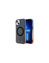 BMW Gradient Bumper MagSafe dėklas, skirtas iPhone 15 Plus / 14 Plus - pilkas