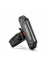 Rockbros A54BK galinis dviračio žibintas + mikro USB - USB-A laidas - juodas