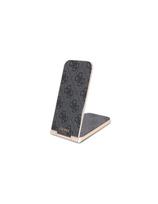 Guess 4G Pattern MagSafe sulankstomas 2in1 15W indukcinis įkroviklis - juodas