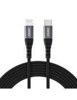Choetech IP0039 USB-C / Lightning MFi laidas 480Mb/s 3A 1,2m - juodas