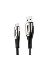 Joyroom S-M411 3A 2m USB-A - mikro USB laidas su įkrovimo indikatoriumi - juodas