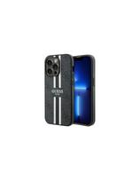 Guess 4G Printed Stripes MagSafe dėklas iPhone 15 Pro Max - juodas