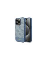 Guess 4G Stripe Collection dėklas iPhone 15 Pro - mėlynas