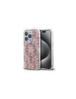 Guess IML GCube MagSafe dėklas iPhone 15 Pro - rožinis