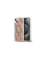 Guess IML GCube MagSafe dėklas iPhone 15 Plus / 14 Plus - rudas