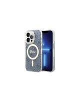 Guess IML 4G MagSafe dėklas iPhone 15 Pro Max - mėlynas